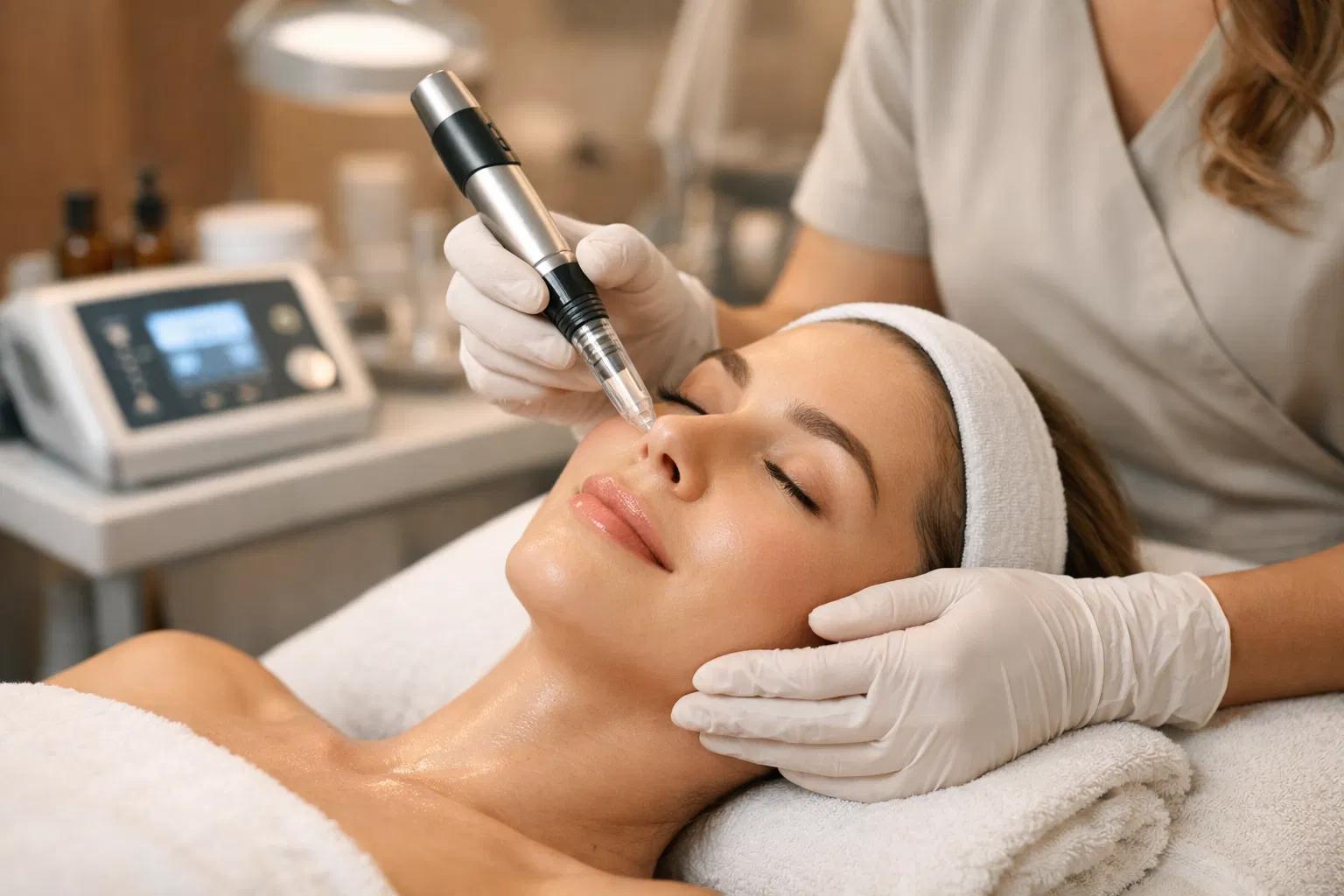 Microneedling treatment at Sage & Sol Skin Lab